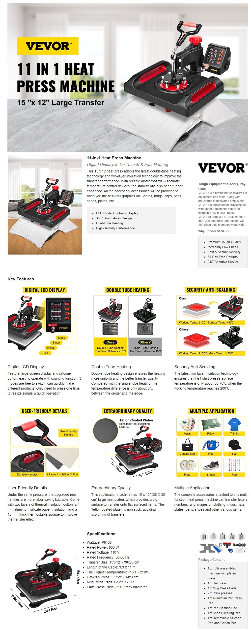 Vevor Heat Press User Manual